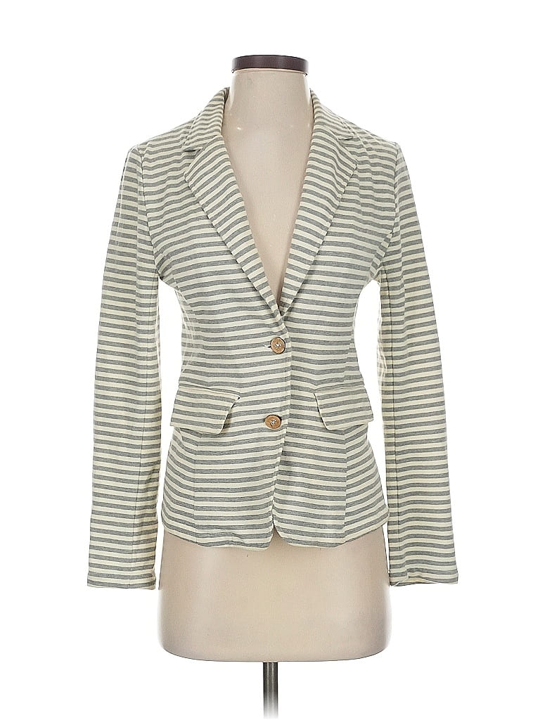 Pre-owned Olive & Oak Blazer Jacket In White