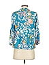 Vineet Bahl Floral Teal 3/4 Sleeve Blouse Size 00 - photo 2