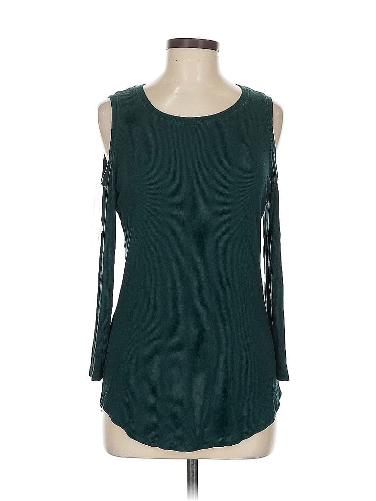 Pre-owned Inc International Concepts 3/4 Sleeve T-shirt In Blue