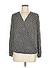 Max Studio Gray Black Long Sleeve Blouse Size M (estimated) - photo 1