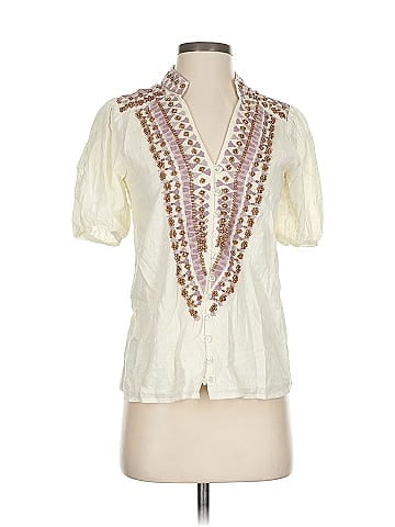 Forever That Girl for Anthropologie Short Sleeve Blouse (view 1)