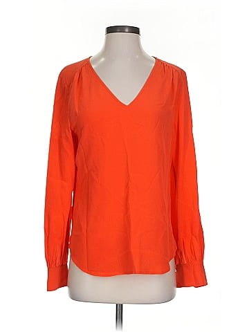 Trina Turk Long Sleeve Silk Top (view 1)