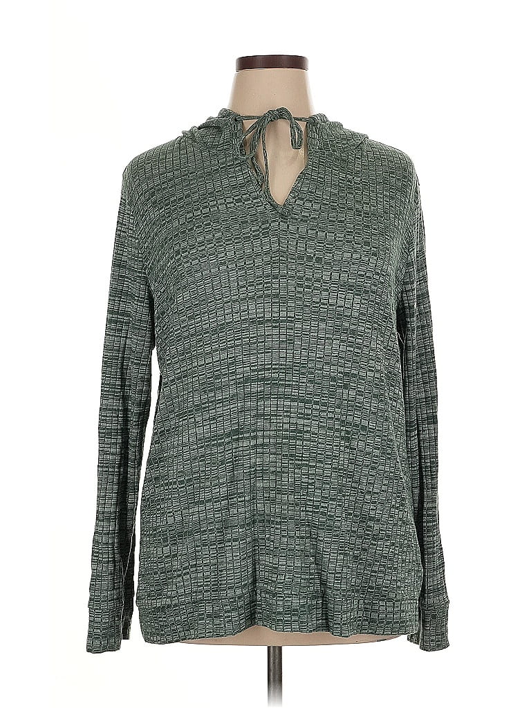 Pre-owned Natural Reflections Pullover Sweater In Green