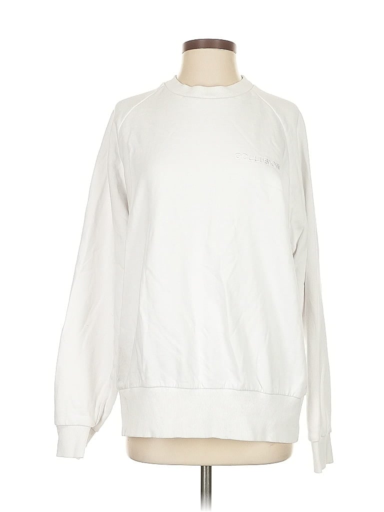 COLLUSION Pre-owned Sweatshirt In White