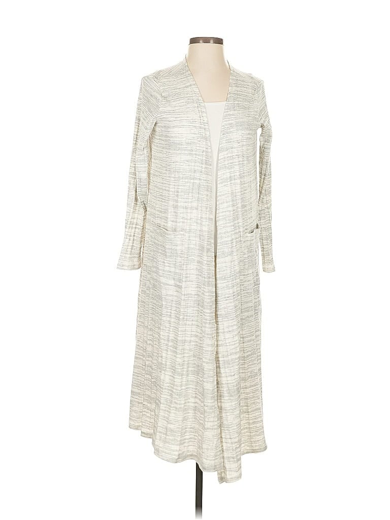 Pre-owned Lularoe Kimono In White