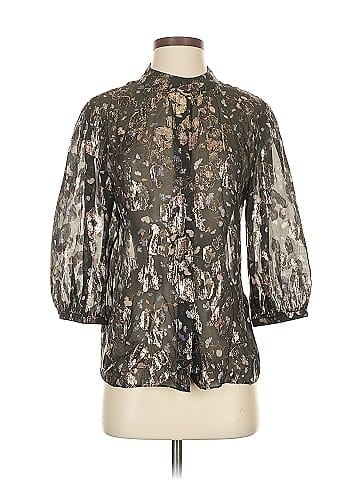 BA&SH 3/4 Sleeve Silk Top (view 1)