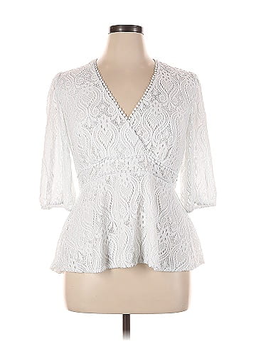 City Chic 3/4 Sleeve Blouse (view 1)