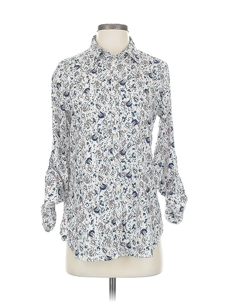 ANN TAYLOR Pre-owned 3/4 Sleeve Blouse In Blue