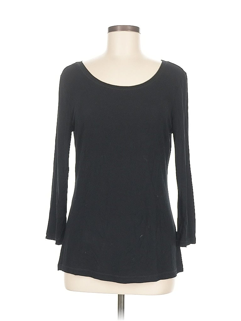 Pre-owned Assorted Brands 3/4 Sleeve T-shirt In Black