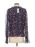Parker 100% Polyester Blue Long Sleeve Blouse Size S - photo 2