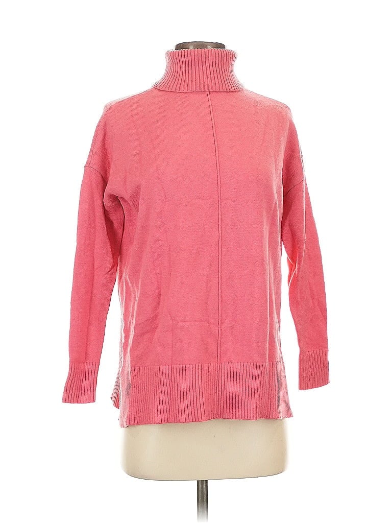 Pre-owned Ann Taylor Turtleneck Sweater In Pink
