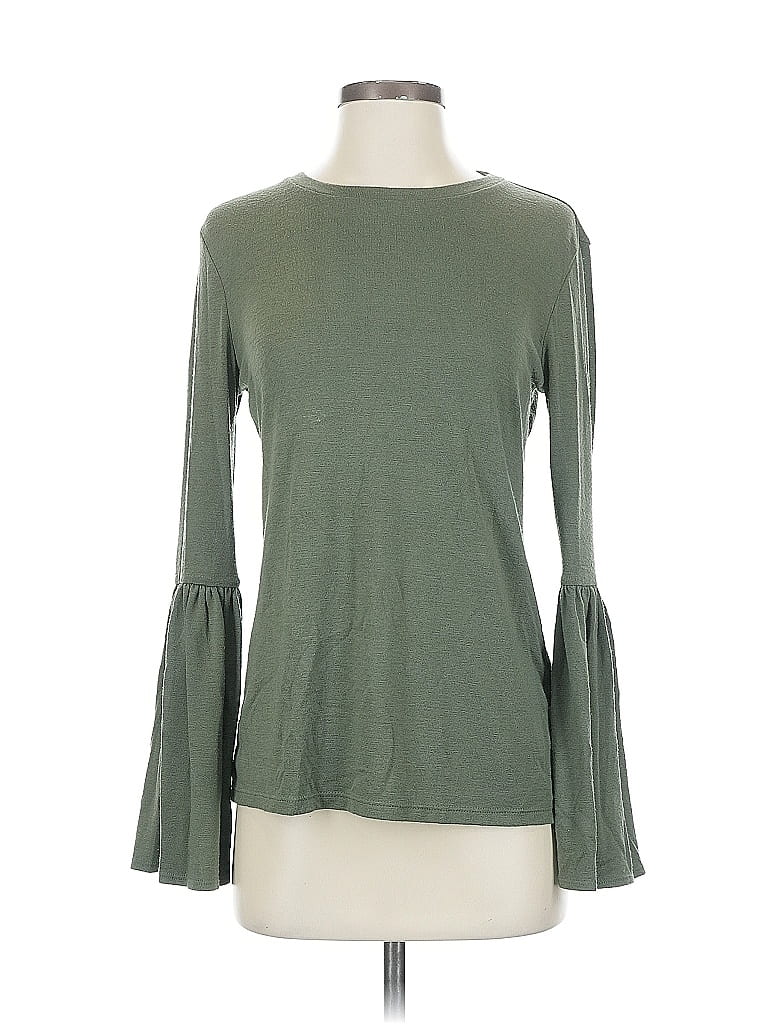 Pre-owned Banana Republic 3/4 Sleeve T-shirt In Green