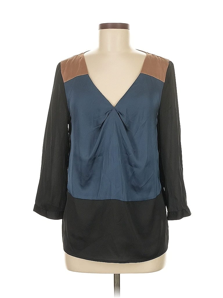 Click to view more detailed imagery on our partner's website Pre-owned Ann Taylor 3/4 Sleeve Blouse In Blue