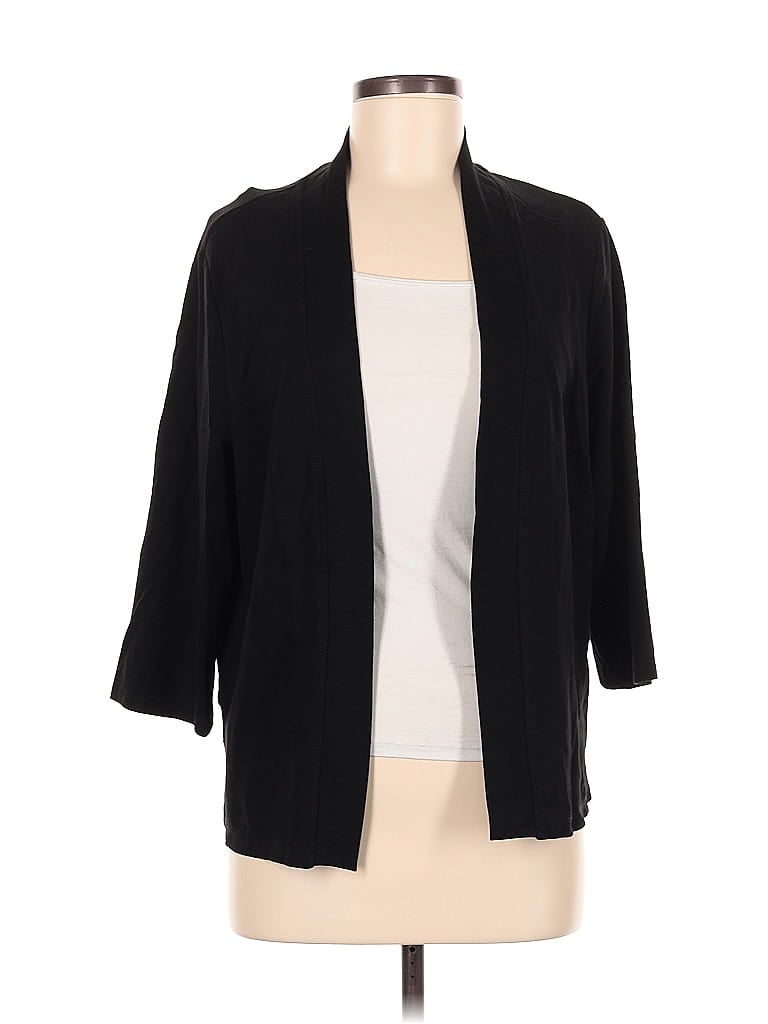 Pre-owned Allison Daley Cardigan Sweater In Black