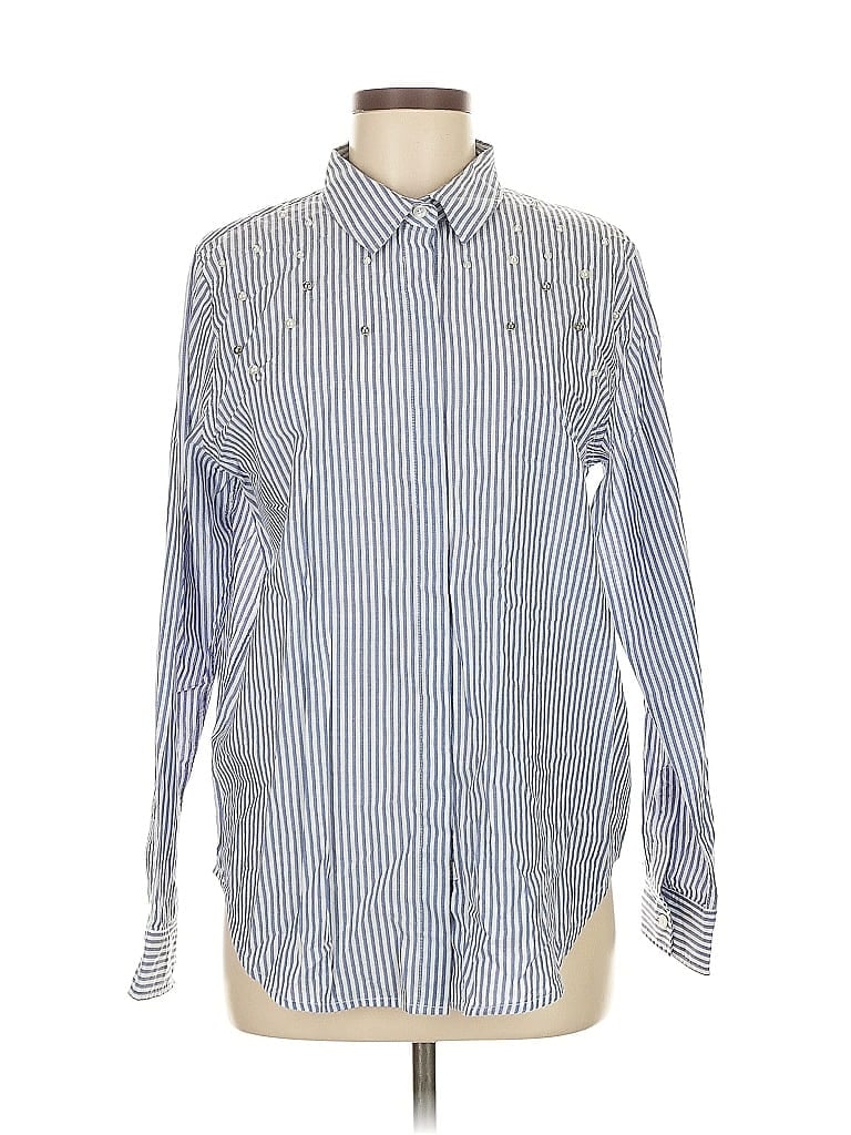 Pre-owned Rails Long Sleeve Button Down Shirt In Blue