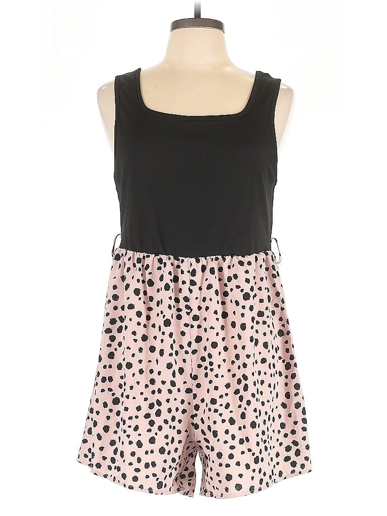 Pre-owned Shein Curve Romper In Pink