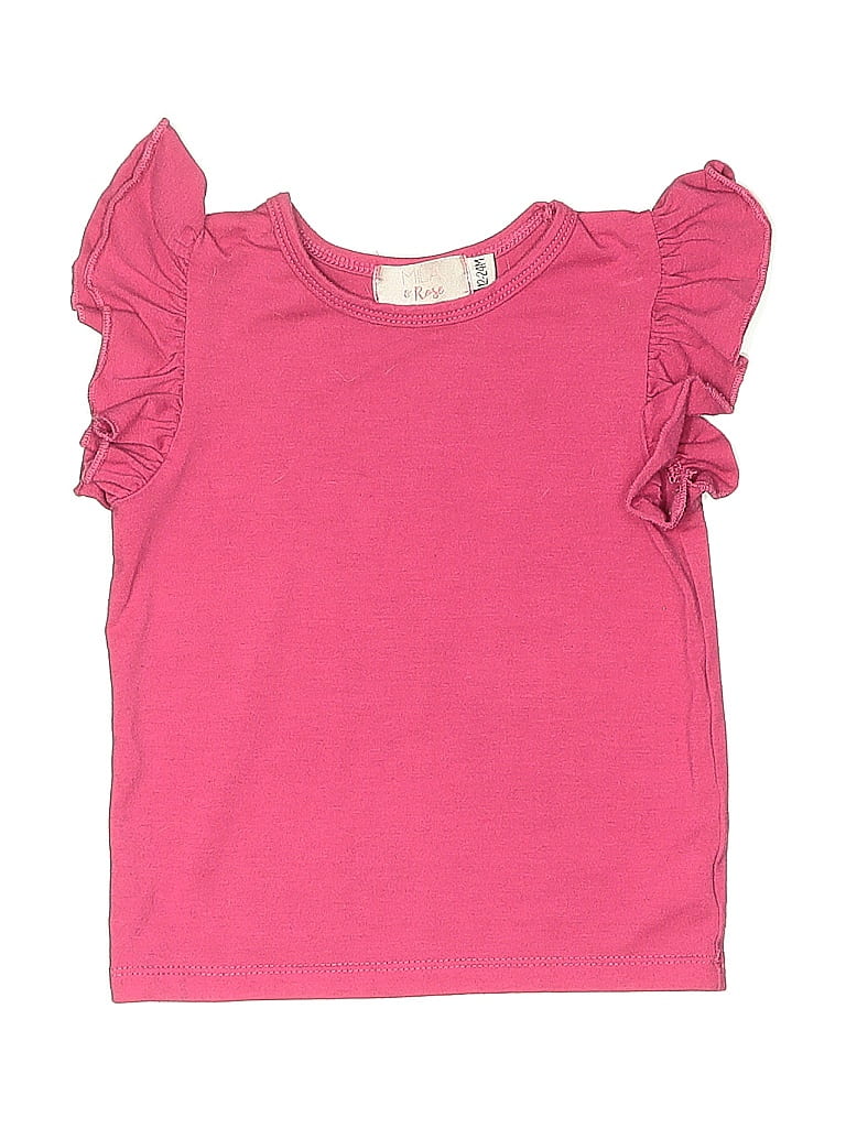 Pre-owned Assorted Brands Kids' Sleeveless T-shirt In Pink