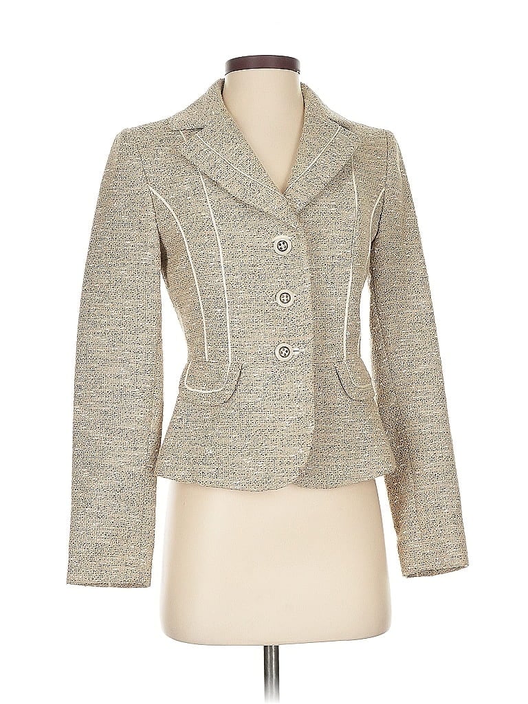 Pre-owned Tahari By Asl Blazer Jacket In Gold