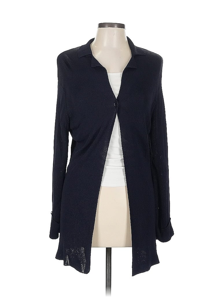 Pre-owned Calvin Klein Cardigan Sweater In Blue