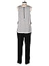 Elevenses Solid Gray Jumpsuit Size M - photo 2