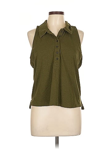 Banana Republic Factory Store Sleeveless Button-Down Shirt (view 1)