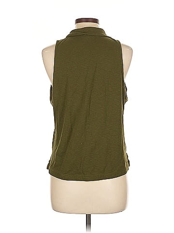 Banana Republic Factory Store Sleeveless Button-Down Shirt (view 2)