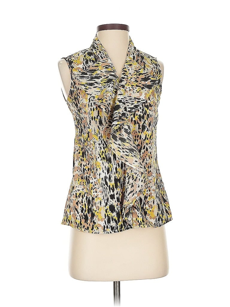 Pre-owned Banana Republic Factory Store Sleeveless Blouse In Yellow