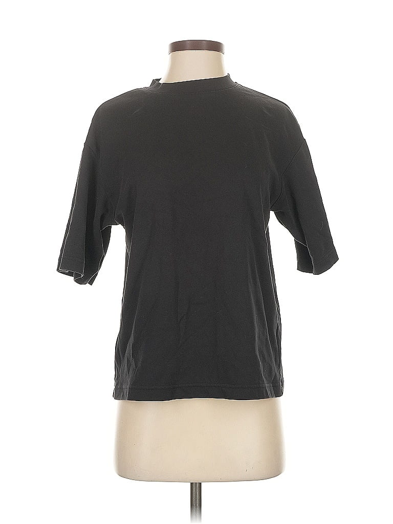 Pre-owned Uniqlo U Short Sleeve Turtleneck In Gray