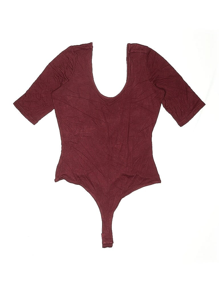 Pre-owned Guess Bodysuit In Burgundy