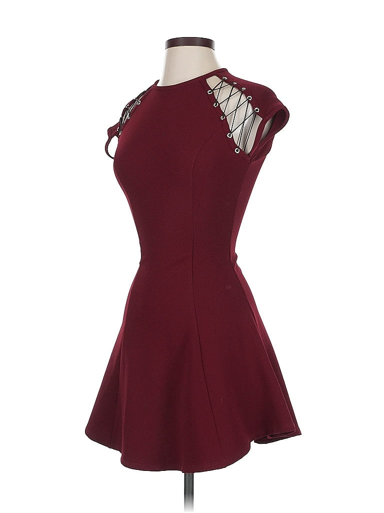 Pre-owned Charlotte Russe Cocktail Dress In Burgundy