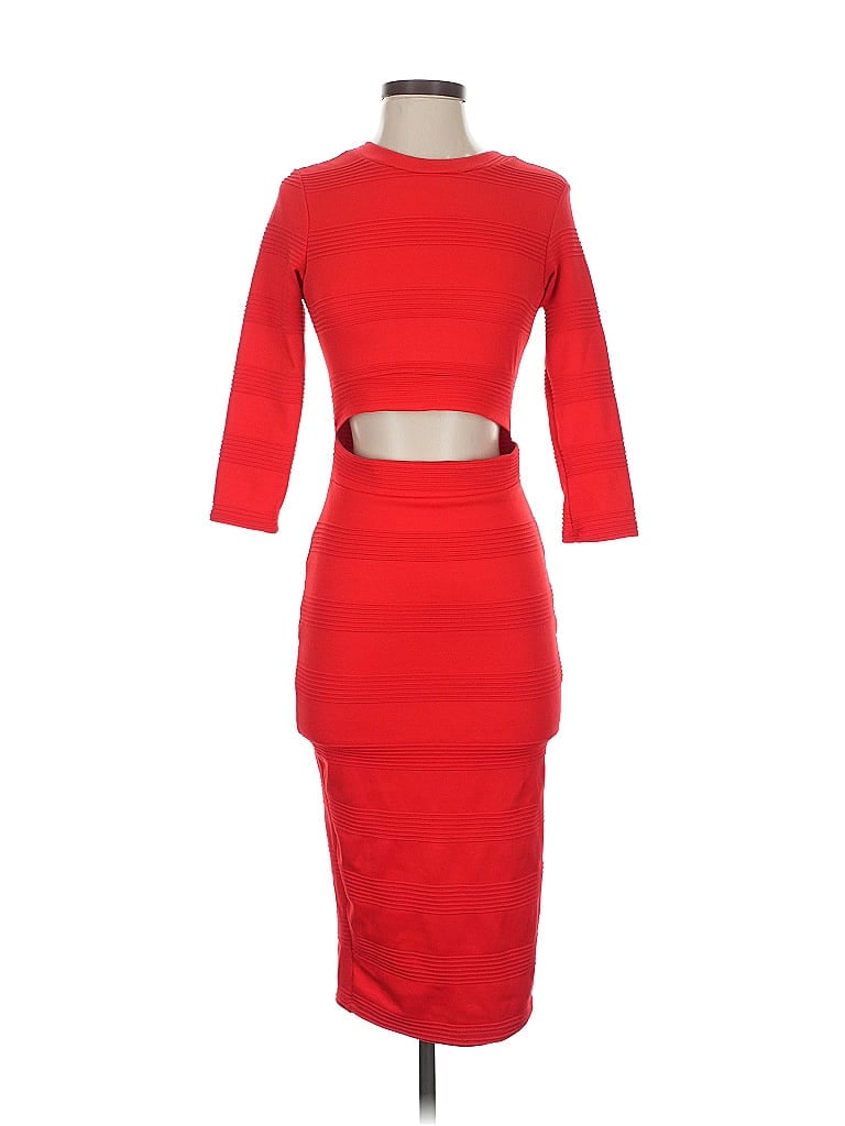 Pre-owned Privy Cocktail Dress In Red