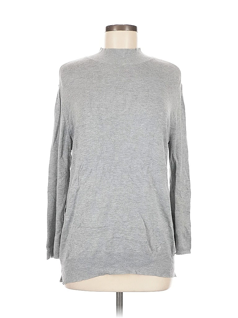 Pre-owned Catherine Catherine Malandrino Turtleneck Sweater In Gray