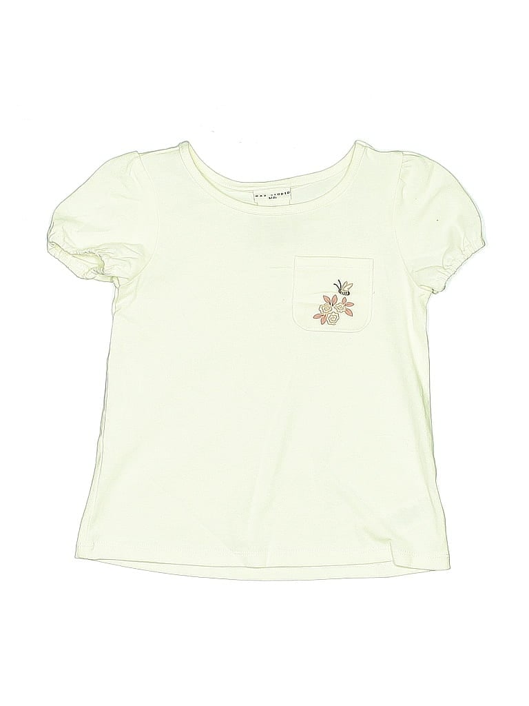 Pre-owned Max Studio Kids' Short Sleeve Top Green Crew Neck Tops