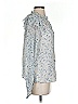 Haute Hippie 100% Polyester Blue Long Sleeve Blouse Size XS - photo 4