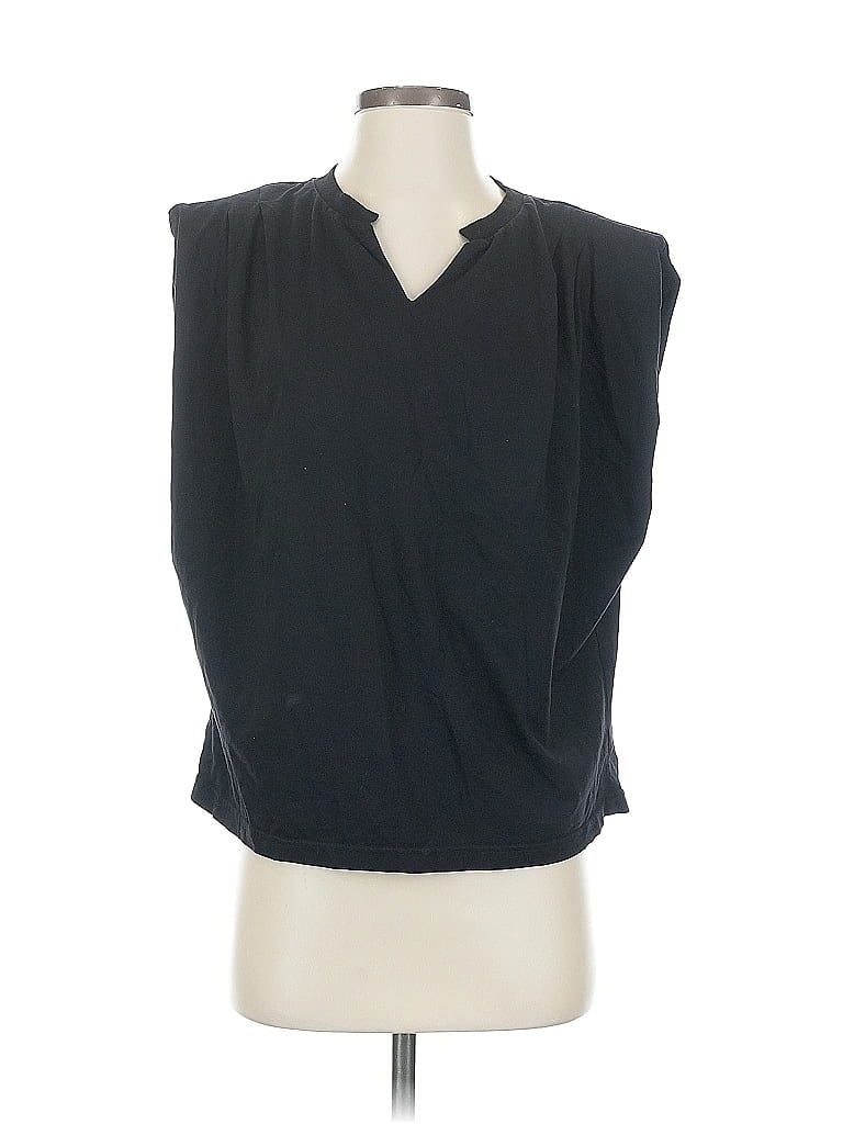 UNBRANDED Pre-owned Sleeveless T-shirt In Black
