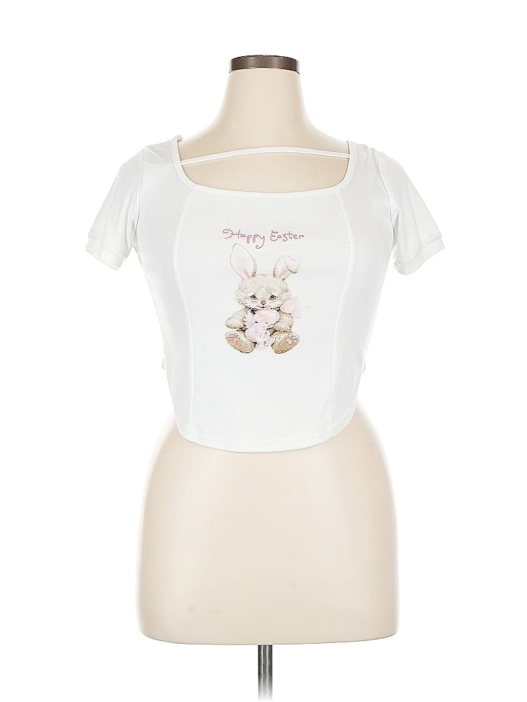 Pre-owned Assorted Brands Short Sleeve T-shirt In White