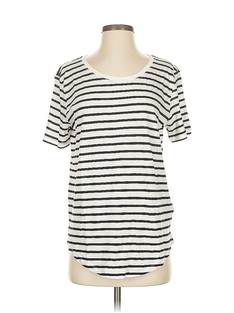 Pre-owned H&m Short Sleeve T-shirt In White