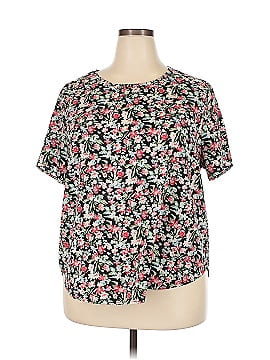 Shein Curve Short Sleeve Blouse