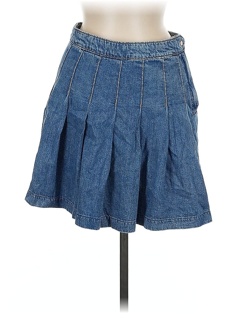 Pre-owned Divided By H&m Denim Skirt In Blue
