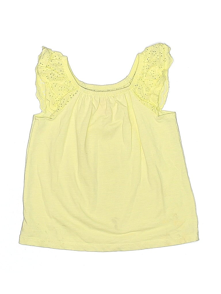 Pre-owned Cat & Jack Kids' Sleeveless Blouse In Yellow