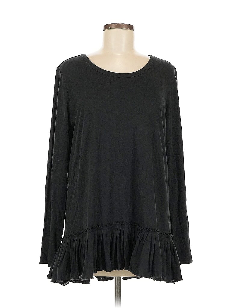 Pre-owned Logo By Lori Goldstein Long Sleeve T-shirt In Black