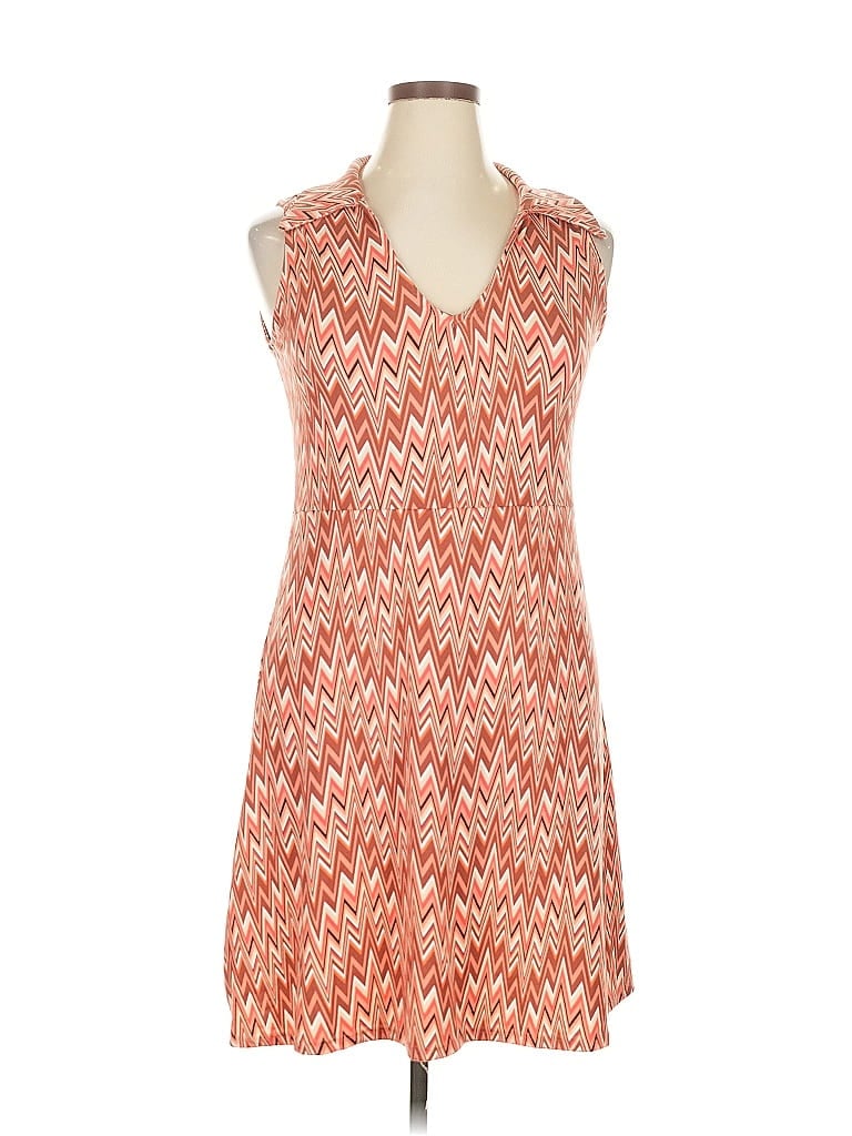 Pre-owned Thyme And Honey Casual Dress In Orange