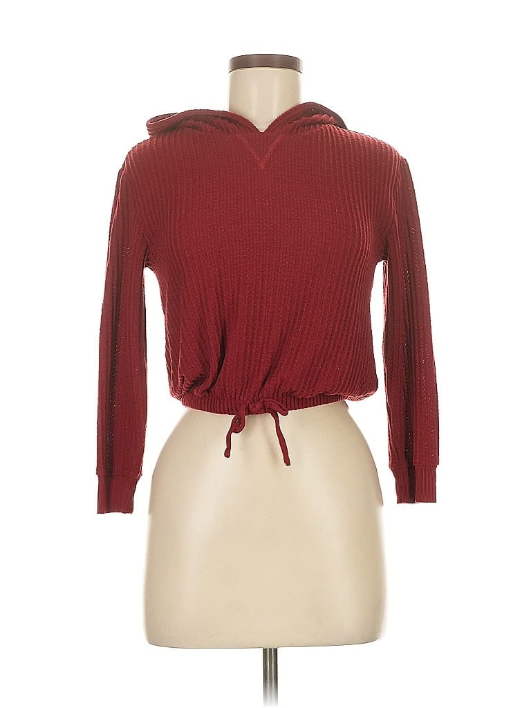 Pre-owned Assorted Brands Pullover Sweater In Burgundy