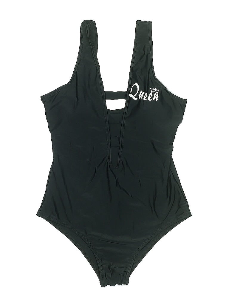 Pre-owned Unbranded One Piece Swimsuit In Black