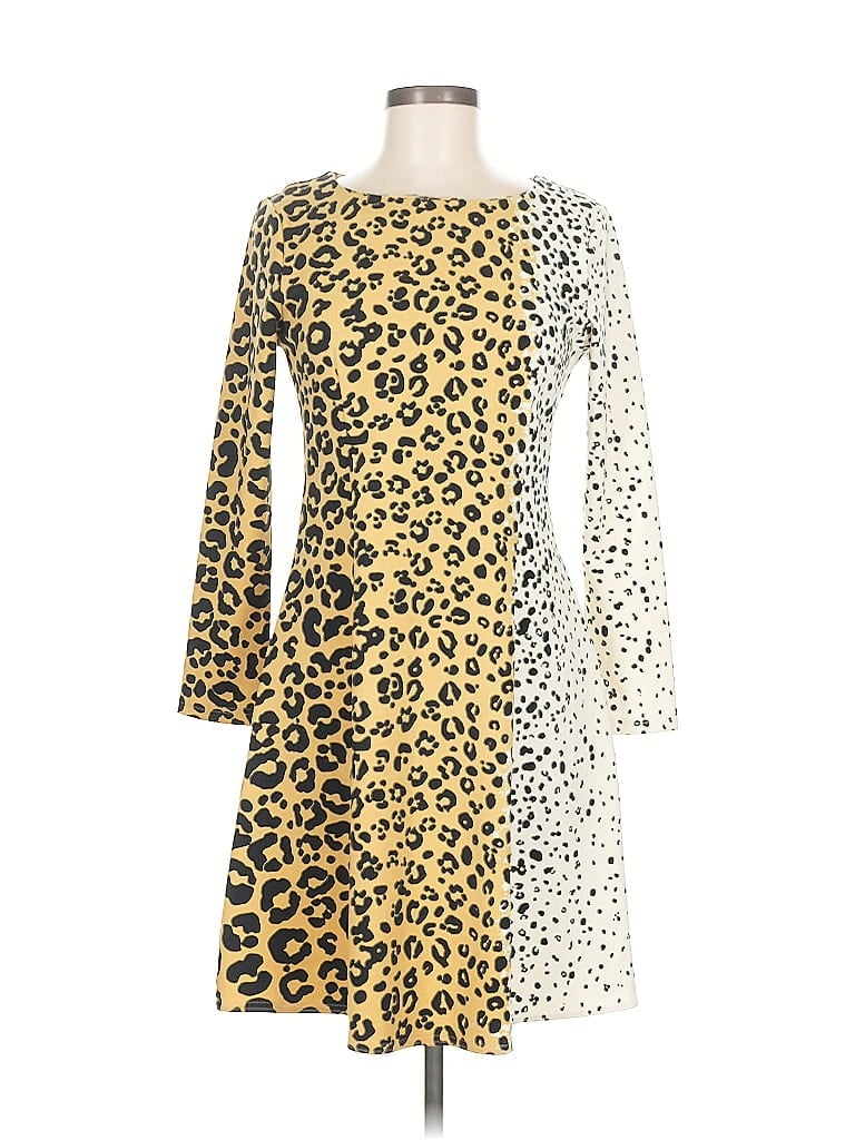 Pre-owned Julie Brown Casual Dress In Yellow