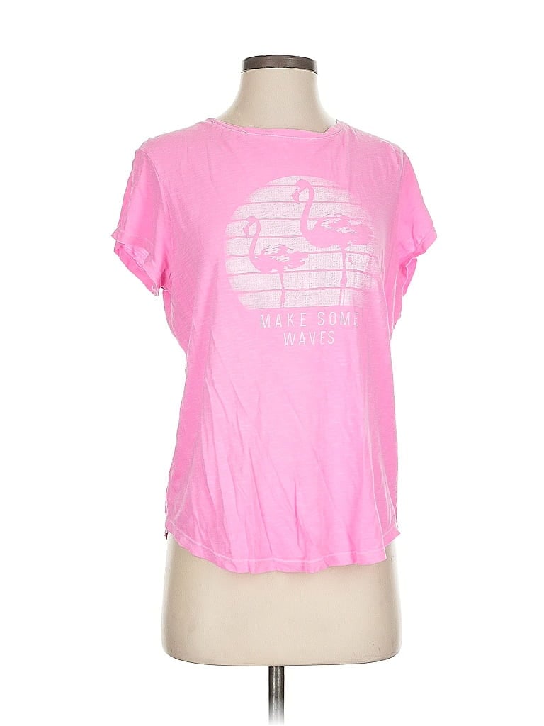 Pre-owned Crown & Ivy Short Sleeve T-shirt In Pink
