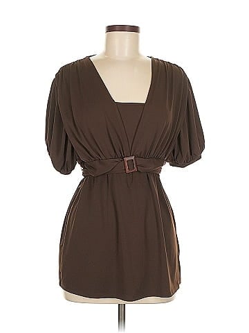 AK Anne Klein Short Sleeve Blouse (view 1)