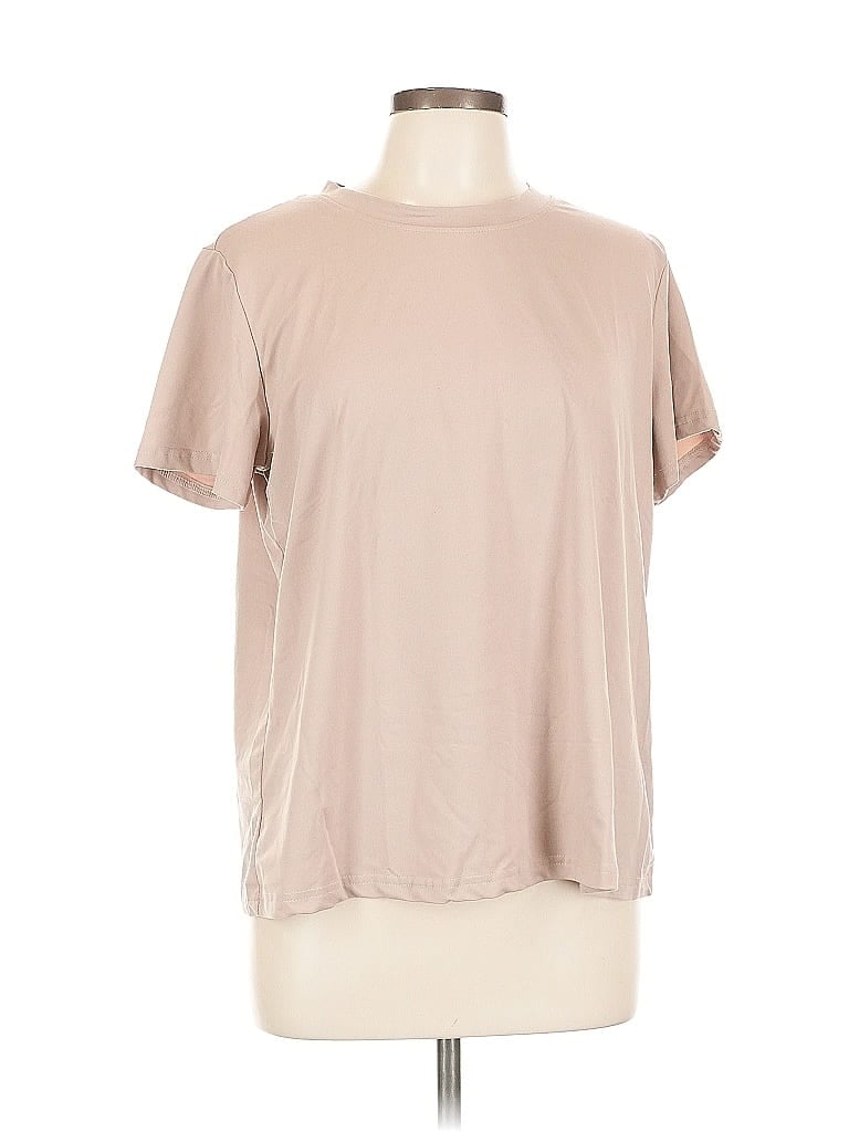 Pre-owned Shein Curve Short Sleeve T-shirt In Brown