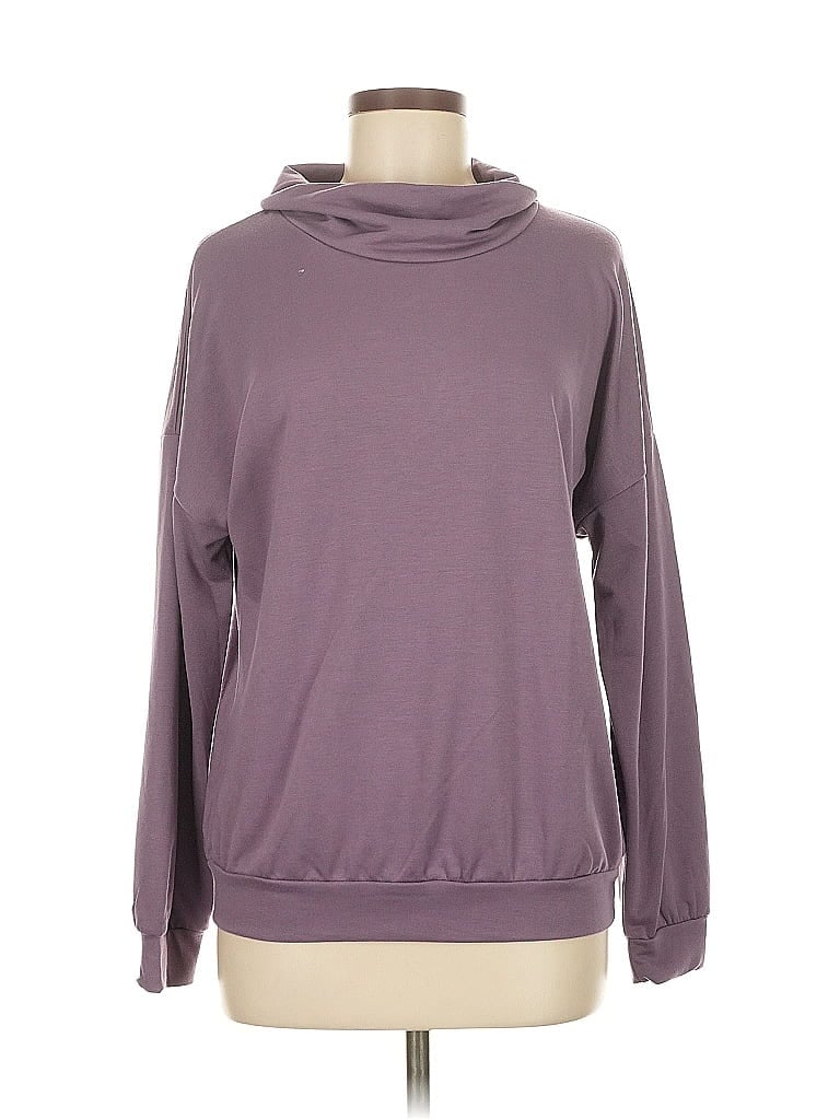 Pre-owned Chenault Long Sleeve Turtleneck In Purple
