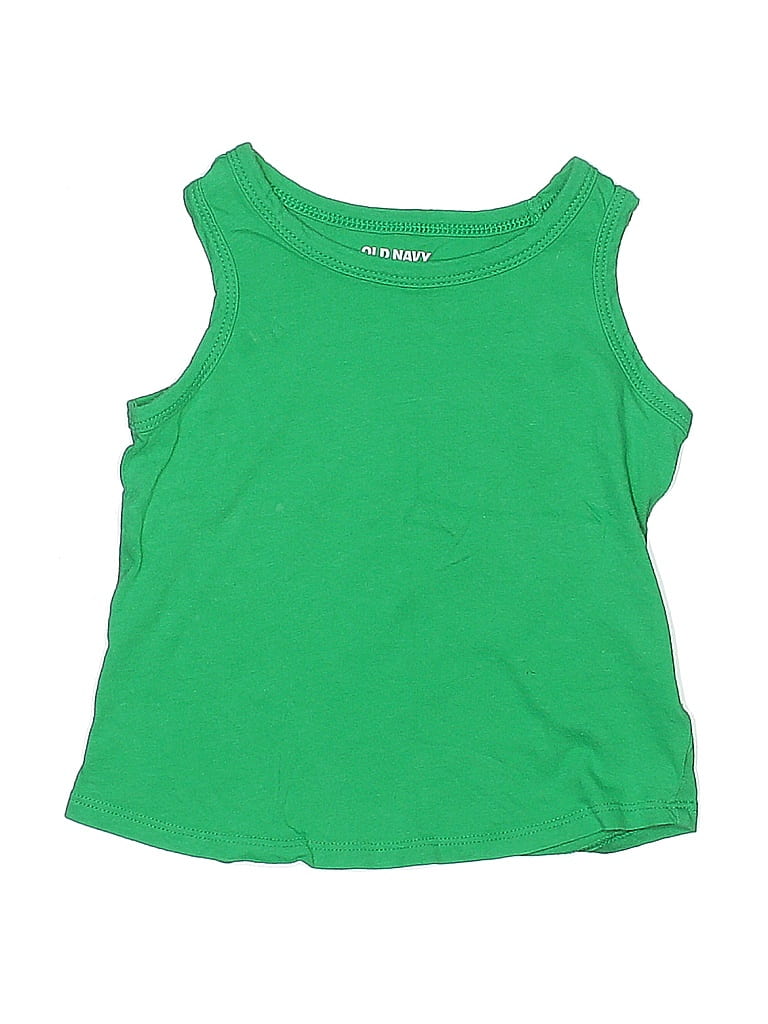 OLD NAVY Pre-owned Kids' Sleeveless T-shirt In Green